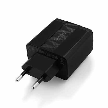 Ładowarka sieciowa USB-C PD 20W + 1xUSB 3.0 QC + kabel Typ C VIDVIE PLE230C czarna